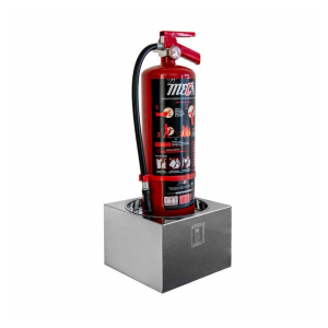 BASE CUADRADA PARA EXTINTOR ACERO INOXIDABLE